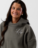 Signature Double-Layer Luxe Hoodie – Ash Grey