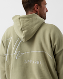 Signature Double-Layer Luxe Hoodie – Moss