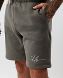 Signature Double-Layer Shorts – Ash Grey