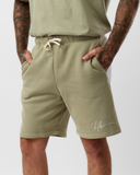 Signature Double-Layer Shorts – Moss