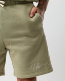 Signature Double-Layer Shorts – Moss