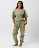 Signature Double-Layer Track Pants – Moss
