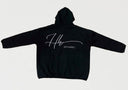 Signature Double-Layer Luxe Hoodie – Black